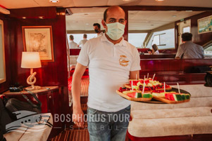 Bosphorus Sunset Cruise with Live Guide on Luxurious Yacht